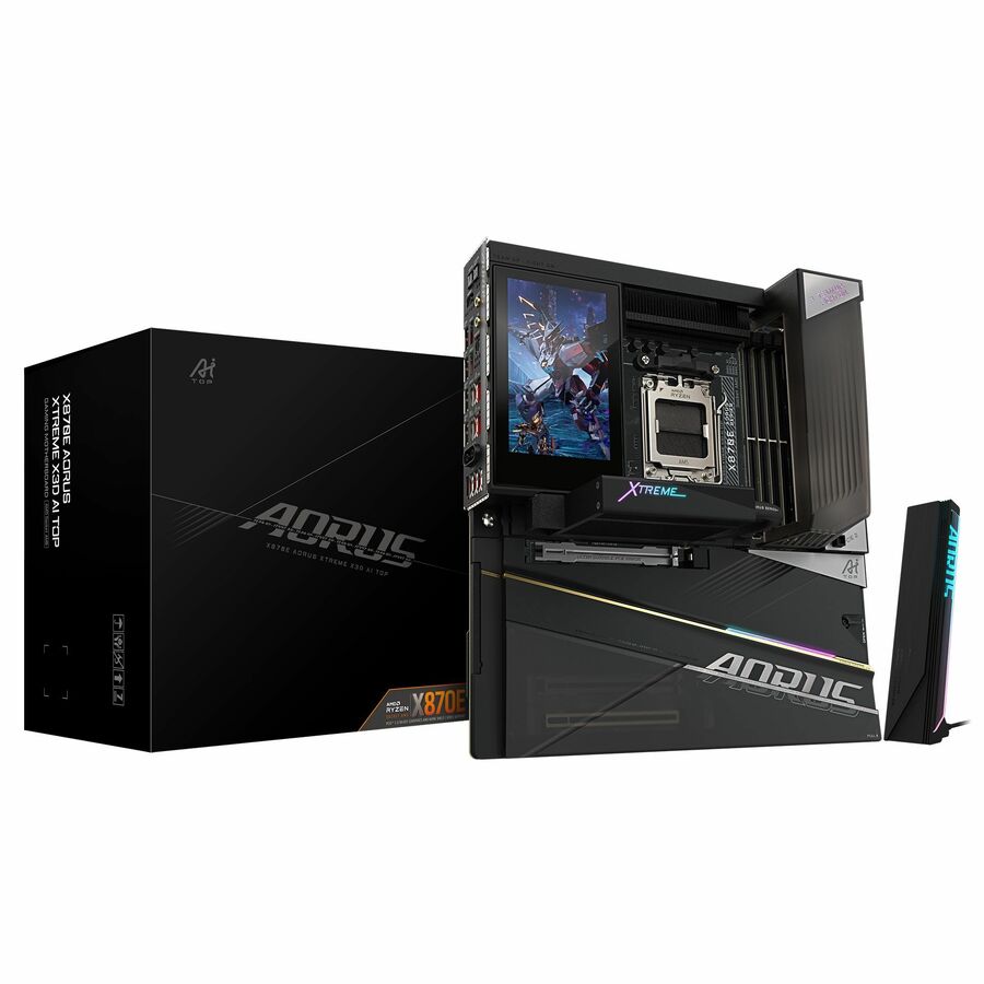 Aorus Ultra Durable X870E AORUS XTREME X3D AI TOP Gaming Desktop Motherboard - AMD X870E Chipset - Socket AM5 - Extended ATX