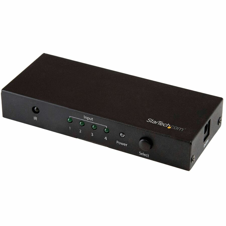StarTech 4 Port HDMI Switch - 4K 60Hz - Supports HDCP - IR - HDMI Selector - HDMI Multiport Video Switcher - HDMI Switcher