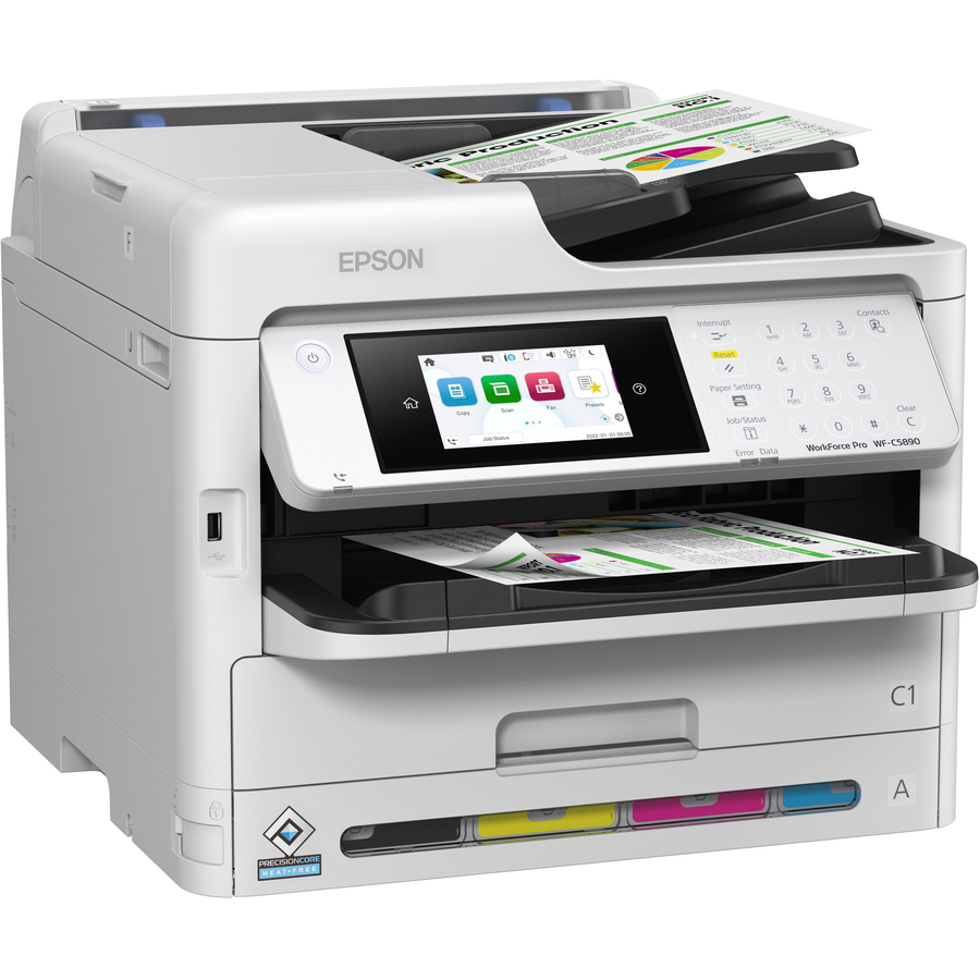 Epson WorkForce Pro WF-C5890 Wireless Inkjet Multifunction Printer - Color