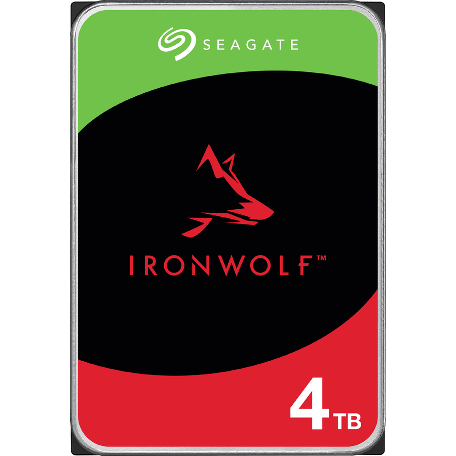 Seagate IronWolf ST4000VN006 4 TB Hard Drive - 3.5" Internal - SATA (SATA/600) - Conventional Magnetic Recording (CMR) Method