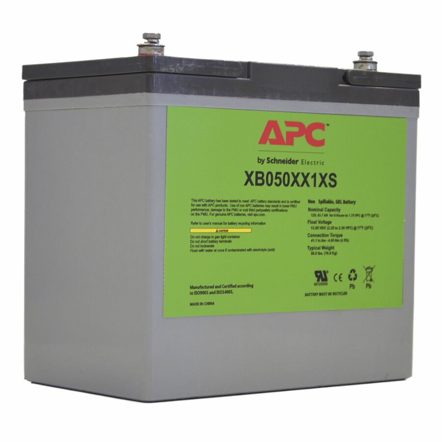 SmartUPS Industrial Battery 50Ah 12VDC Extended Temperature Shelf Mount