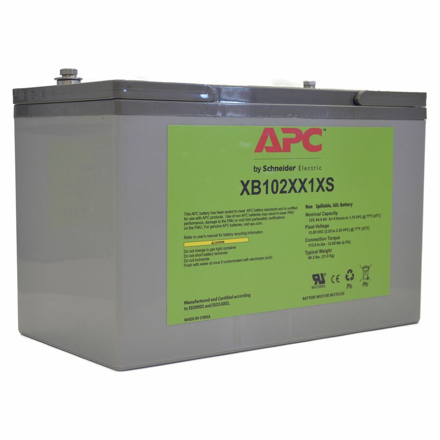 SmartUPS Industrial Battery 100Ah 12VDC Extended Temperature Shelf Mount