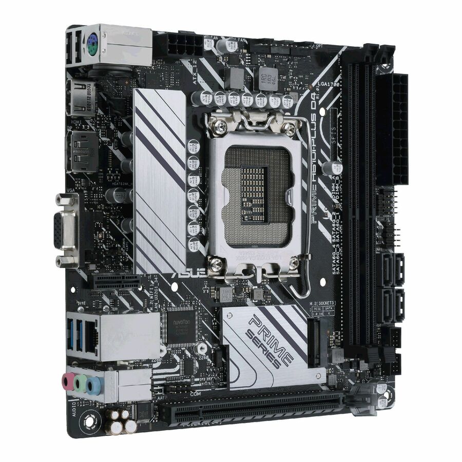 Asus Prime PRIME H610I-PLUS D4-CSM Desktop Motherboard - Intel H610 Chipset - Socket LGA-1700 - Mini ITX