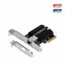 TRENDnet 10 Gigabit PCIe Network Adapter, Converts A PCIe Slot Into A 10G Ethernet Port, Supports 802.1Q Vlan, Includes Standard & Low-Profile Brackets, PCIe 2.0, PCIe 3.0, Silver, TEG-10GECTX