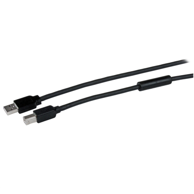 StarTech 15m / 50 ft Active USB 2.0 A to B Cable, M/M, TAA
