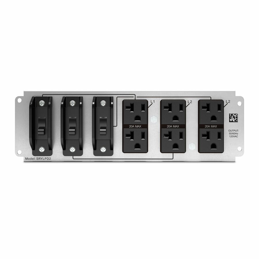 APC Backplate Kit with 6x NEMA 5-20R Outlets for Smart-UPS Modular Ultra