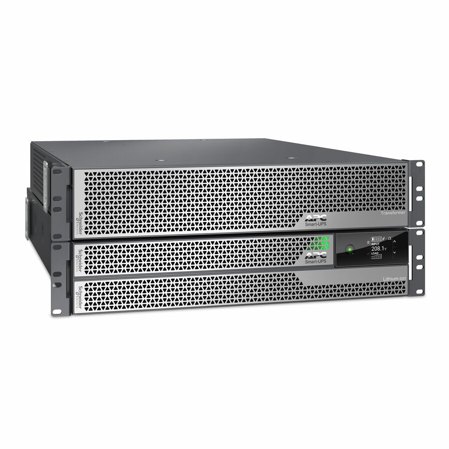APC Smart-UPS Ultra, 5kVA, Rackmount 4U, 208V, 12x 5-20R+2x L6-20R+1x L6-30R NEMA, Network Card+SmartSlot, W/ rail kit, W/ transformer 208V to 120V