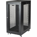 StarTech 4-Post 24U Server Rack Cabinet, 19" Data Rack Cabinet for Computer / IT Equipment, Home Network Rack, Half Height Server Rack