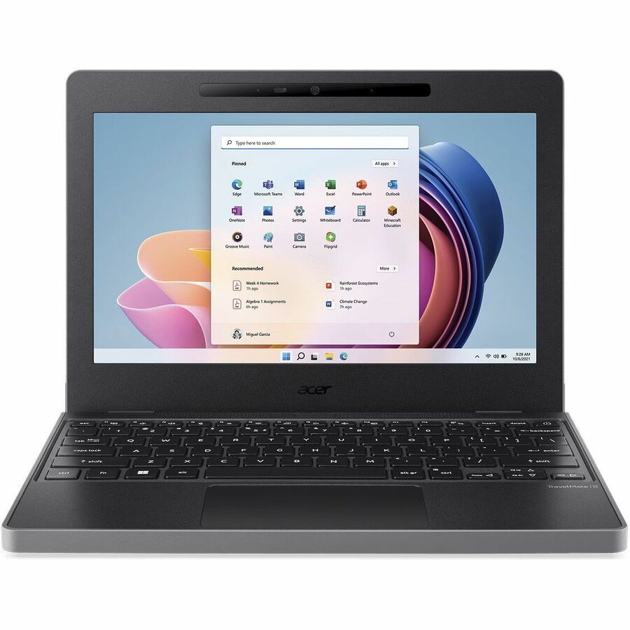 Acer TravelMate B3 11 TMB311-34 TMB311-34-C6MZ 11.6" Notebook - HD - 60 Hz - Intel N150 - 4 GB - 128 GB Flash Memory - English Keyboard - Black