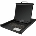 StarTech 8 Port Rackmount KVM Console w/ Cables - Integrated KVM Switch w/ 19" LCD - 1U LCD KVM Drawer 50000 MTBF - USB + VGA Support