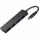 Plugable USB C to USB Adapter Hub, 4 Port USB 3.0 Hub, USB Splitter for Laptop