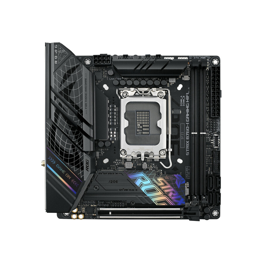Asus ROG Strix B760-I GAMING WIFI Gaming Desktop Motherboard - Intel B760 Chipset - Socket LGA-1700 - Mini ITX