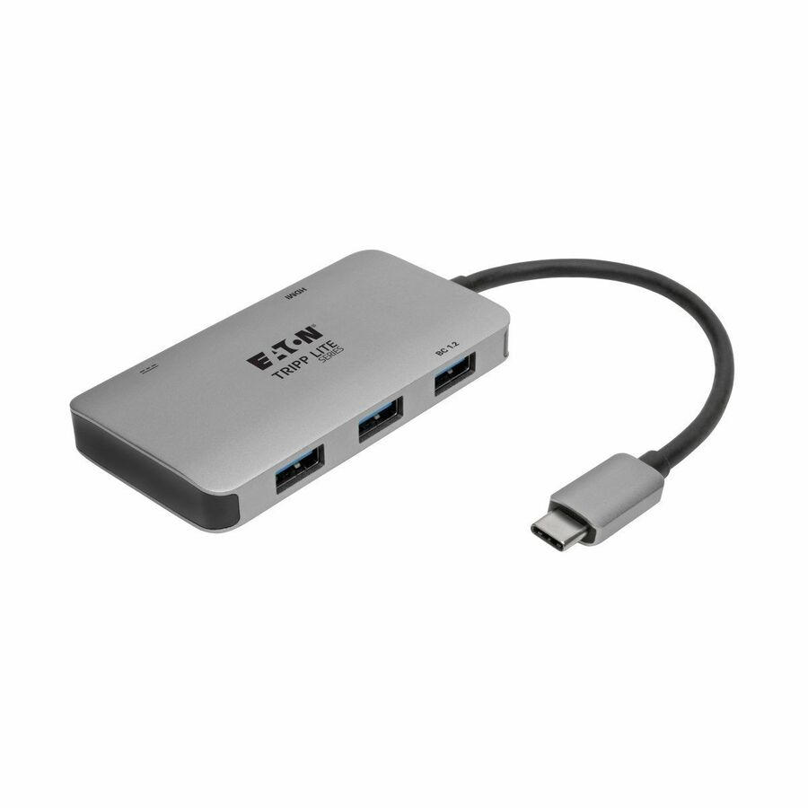 Eaton Tripp Lite Series USB-C Multiport Adapter, 4K HDMI, USB 3.x (5Gbps) Hub Ports, 100W PD Charging, HDCP, Gray