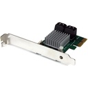 StarTech 4 Port PCI Express 2.0 SATA III 6Gbps RAID Controller Card with HyperDuo SSD Tiering, TAA