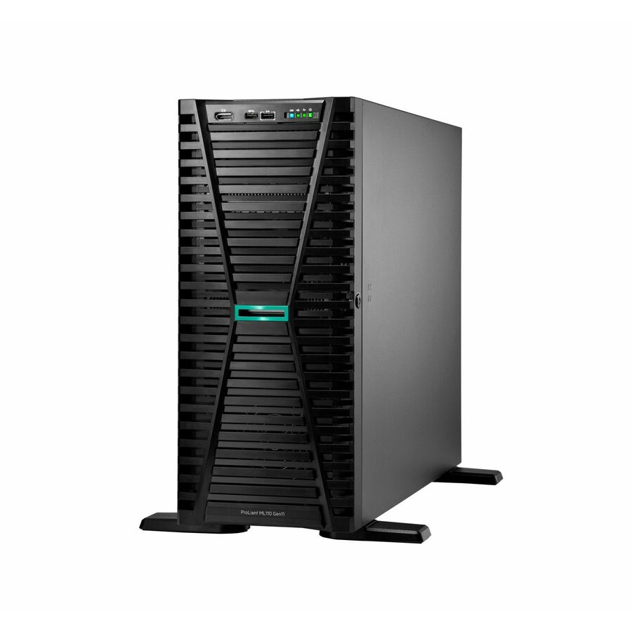 HPE ProLiant ML110 G11 4.5U Tower Server - 1 Xeon Bronze 3408U 1.80 GHz - 16 GB RAM - Serial ATA, Serial Attached SCSI (SAS) Controller