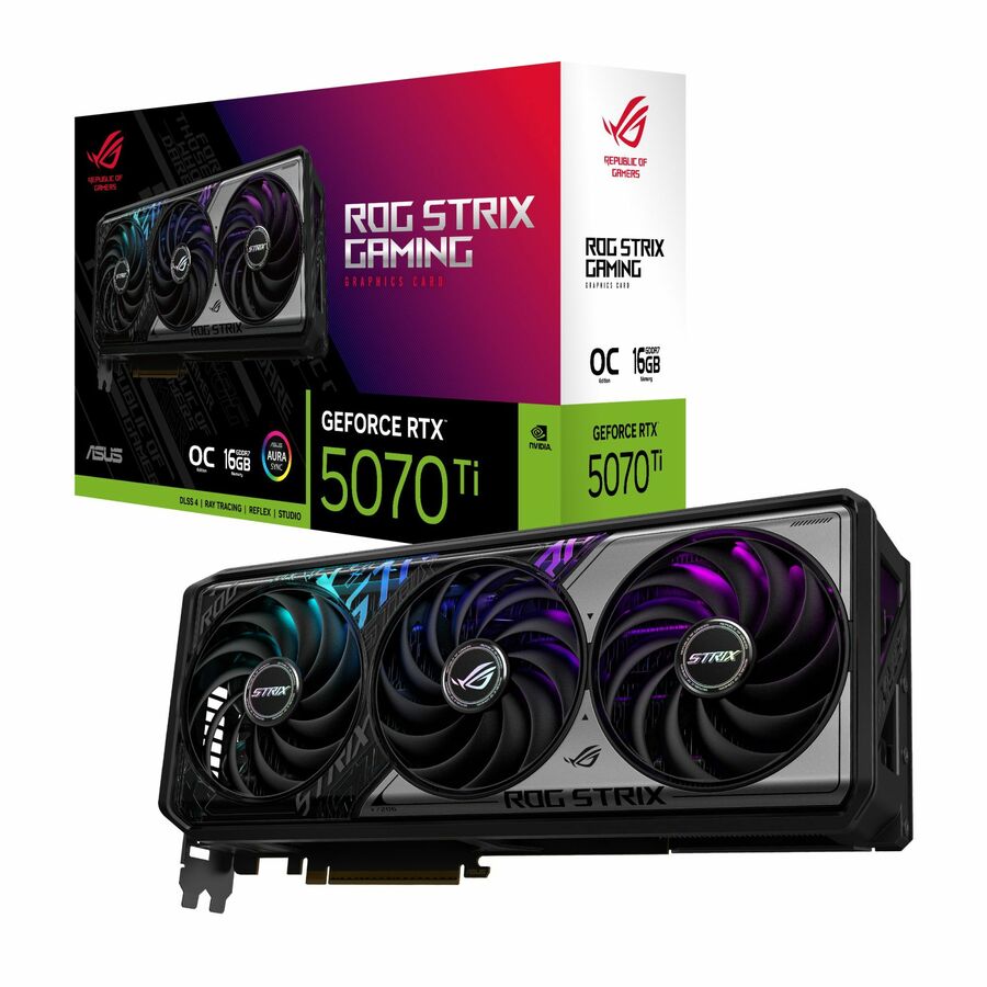 Asus ROG NVIDIA GeForce RTX 5070 Ti Graphic Card - 16 GB GDDR7