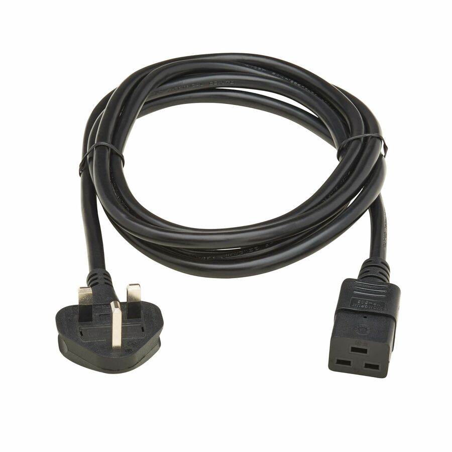 Eaton Tripp Lite Series UK Computer Power Cord, BS 1363 to C19 - 13A, 250V, H05VV-F, 2.5 m (8.2 ft.), Black