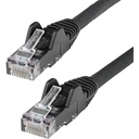 StarTech 30ft CAT6 Ethernet Cable - Black Snagless Gigabit - 100W PoE UTP 250Mhz Category 6 Patch Cord UL Certified Wiring/TIA