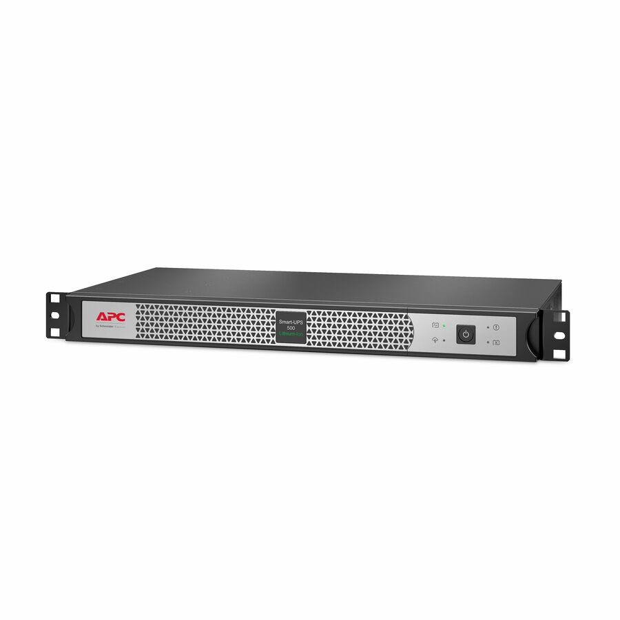 APC Smart-UPS, Line Interactive, 500VA, Lithium-ion, Rackmount 1U, 120V, 4x NEMA 5-15R outlets, SmartConnect Port, Short Depth
