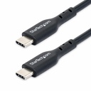 StarTech 6.6ft (2m) USB-C Charging Cable, Charge & Sync, 60W (3A) PD, USB 2.0 Laptop Charger Cable - Black USB C Charging Cord