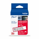 Brother Genuine P-touch TZeS251 BK on WHT Label Tape, Strong Adhesive Lam., 24mmX8m