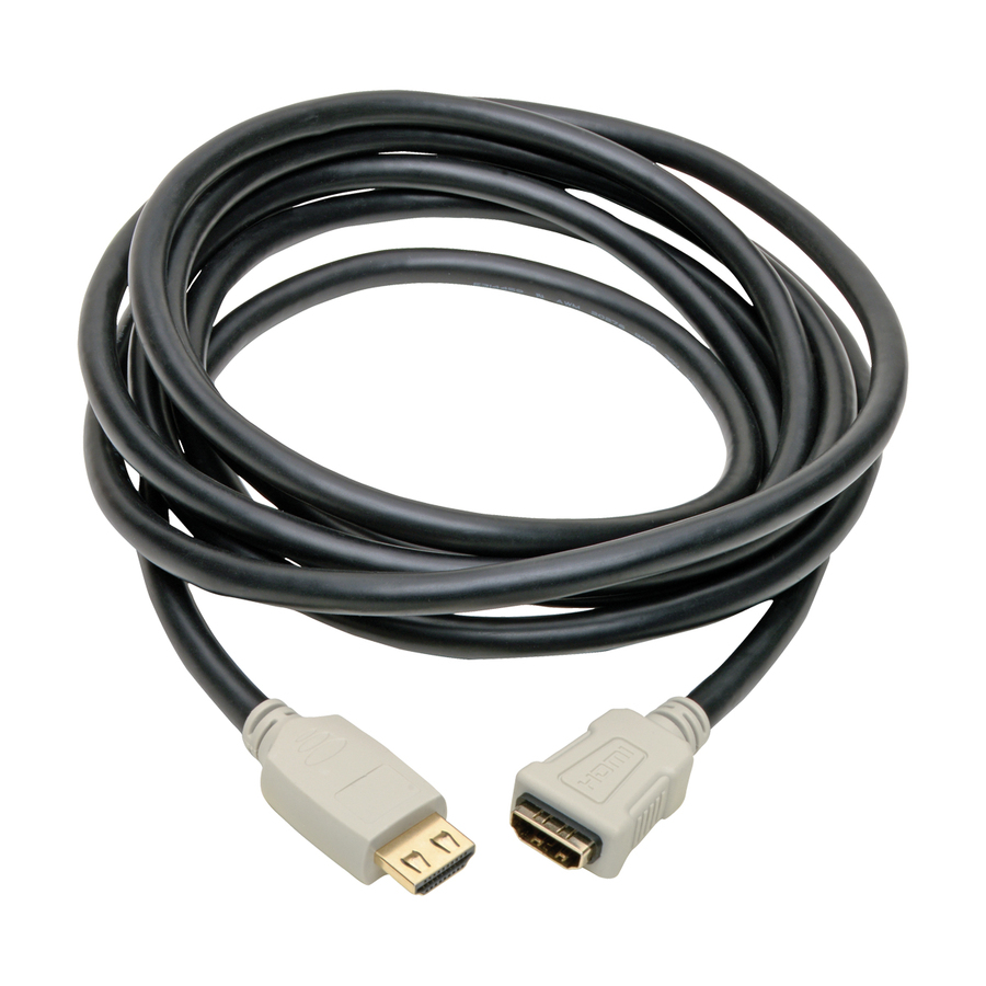 Eaton Tripp Lite Series High-Speed HDMI Extension Cable (M/F) - 4K 60 Hz, HDR, 4:4:4, Gripping Connector, 10 ft.