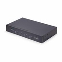 StarTech 4-Port KM Switch w/ Mouse Switching, USB 3.0 Keyboard/Mouse Switcher for 4 Computers, 3.5mm and USB Audio, TAA Compliant