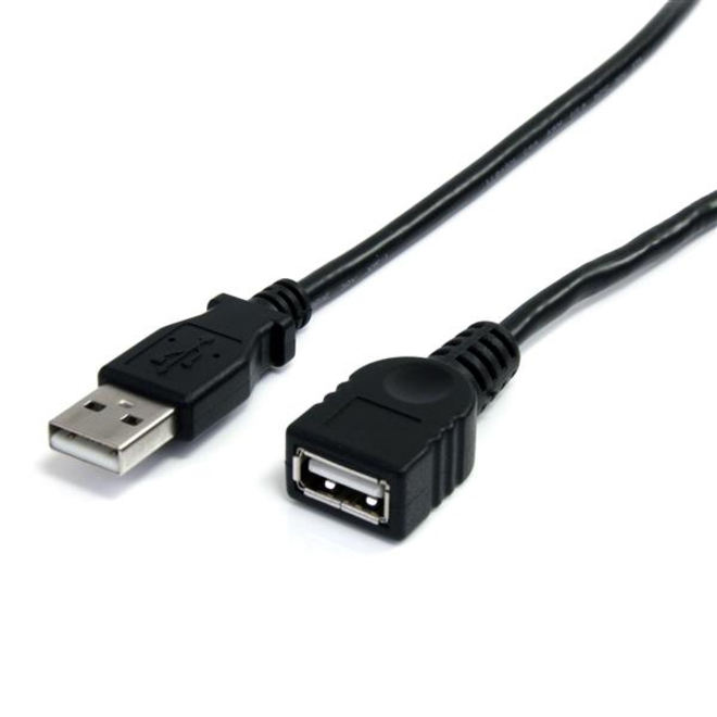 StarTech 10 ft Black USB 2.0 Extension Cable A to A - M/F