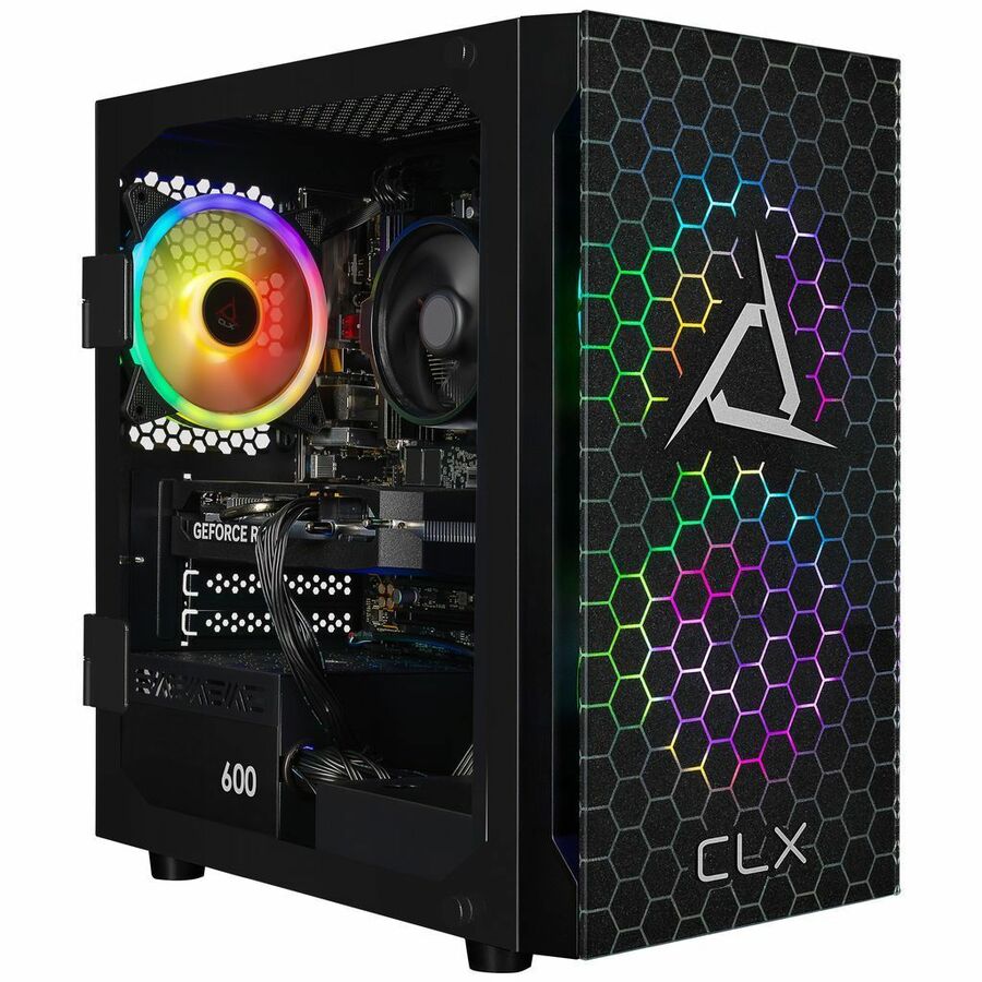 CLX SET TGMSETRTA5500BM Gaming Desktop Computer - AMD Ryzen 5 8400F - 32 GB - 2 TB PCI Express NVMe SSD - Mini-tower - Black