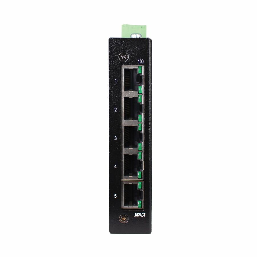 Eaton Tripp Lite Series 5-Port Unmanaged Industrial Ethernet Switch - 10/100 Mbps, Ruggedized, -40° to 75°C, EIP QoS, DIN/Wall Mount, TAA