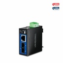 TRENDnet Industrial 100Base-FX Single-Mode SC Fiber Converter (30 km, 18.6 mi.), TI-F10S30, Hardened IP50 Rated 100Base-T Ethernet to 100Base-FX Converter, NDAA & TAA Compliant