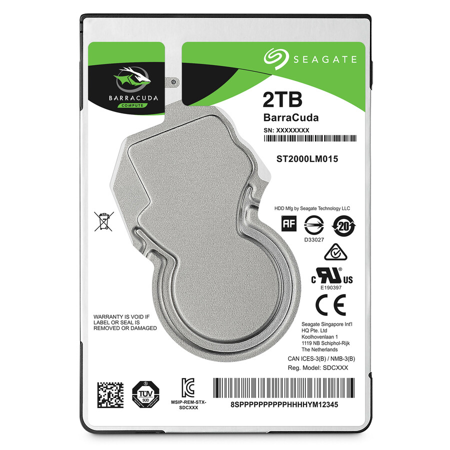 Seagate BarraCuda ST2000LM015 2 TB Hard Drive - 2.5" Internal - SATA (SATA/600)