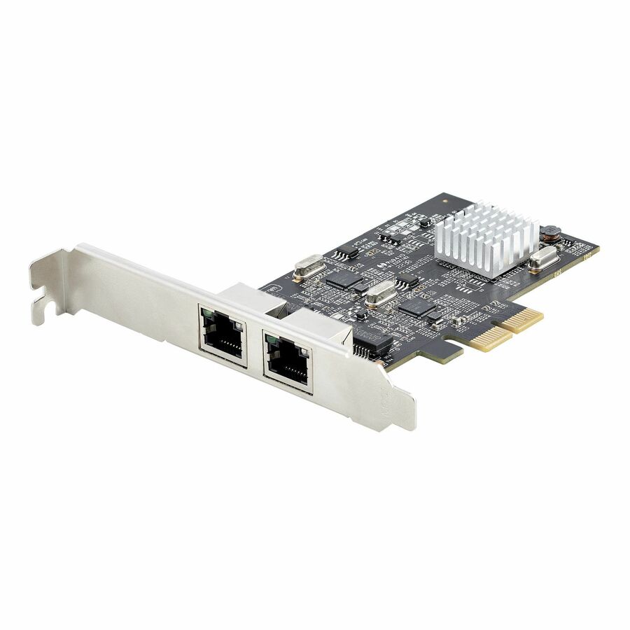 StarTech 2-Port 2.5G NBASE-T PCIe Network Card, Computer Network Card Interface, Intel® I225-V, Dual-Port Ethernet, Multi-Gigabit NIC