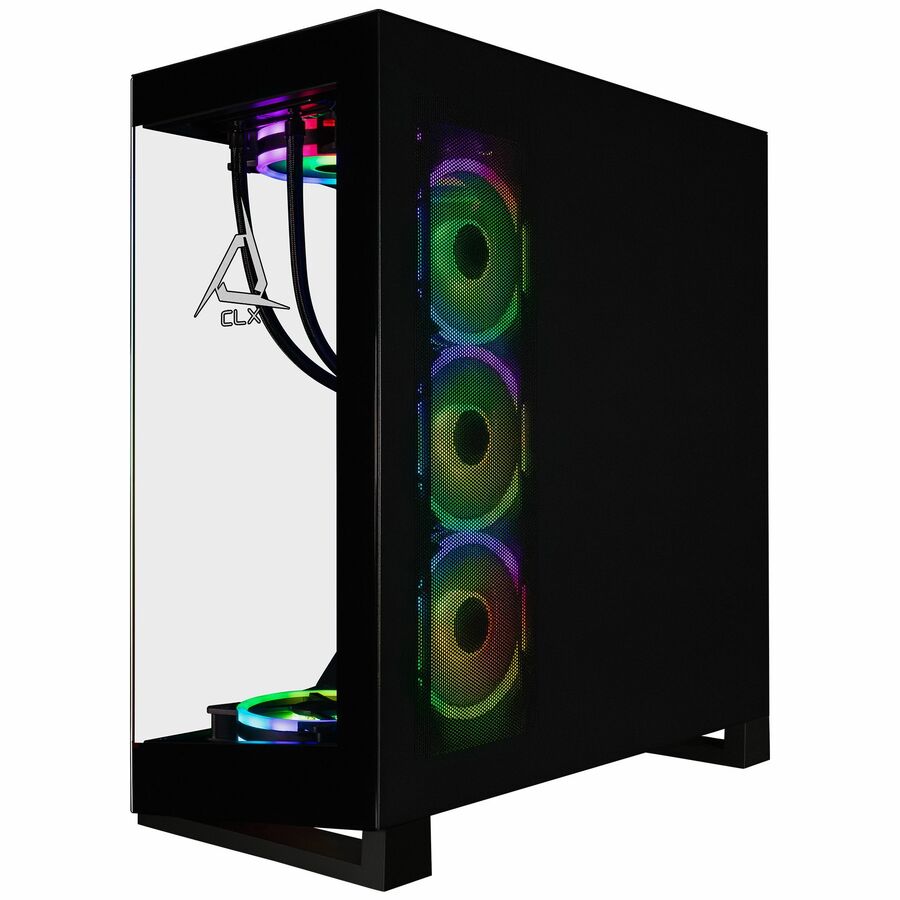 CLX Horus Gaming Desktop Computer - AMD Ryzen 9 9950X - 96 GB - 8 TB HDD - 2 TB SSD - Mid-tower - Black