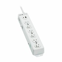 Eaton Tripp Lite Series Safe-IT UL 1363 Medical-Grade Power Strip, 6 Hospital-Grade Outlets, USB Charging, Safety Covers, Antimicrobial, 15 ft. Cord