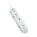 Eaton Tripp Lite Series Safe-IT UL 1363 Medical-Grade Power Strip, 6 Hospital-Grade Outlets, USB Charging, Safety Covers, Antimicrobial, 2 ft. Cord