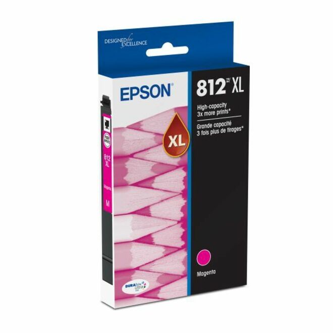 Epson T812 Original High Yield Inkjet Ink Cartridge - Magenta - 1 Each