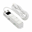 Eaton Tripp Lite Series Safe-IT UL 1363A Medical-Grade Power Strip for Patient Care Vicinities, 4 Hospital-Grade Outlets, Load Monitor, Safety Covers, Antimicrobial, 15 ft. (4.6 m) Cord