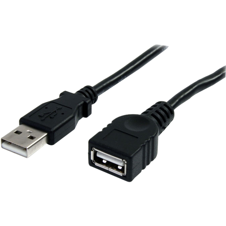 StarTech 6 ft Black USB 2.0 Extension Cable A to A - M/F
