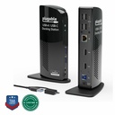 Plugable USB 3.0 Universal Laptop Docking Station Dual Monitor for Windows and Mac