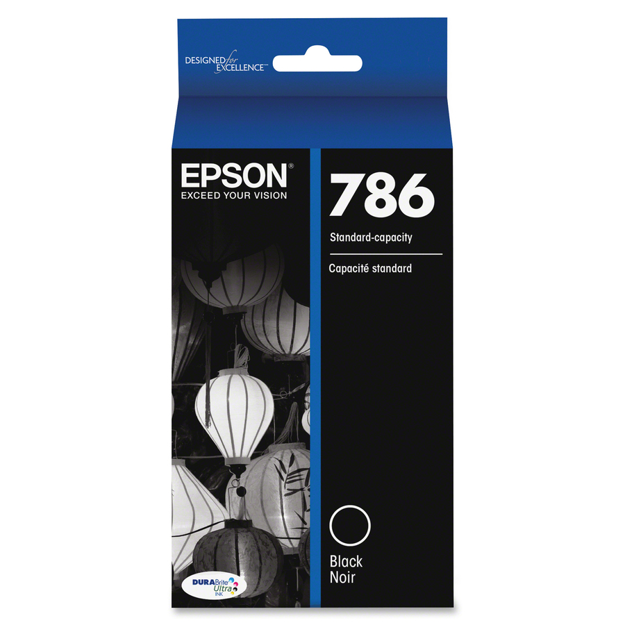 Epson DURABrite Ultra 786 Original Standard Yield Inkjet Ink Cartridge - Black - 1 Each