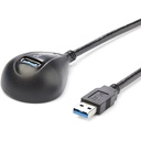 StarTech 5 ft Black Desktop SuperSpeed USB 3.0 (5Gbps) Extension Cable - A to A M/F