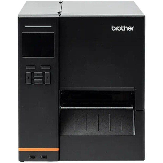 Brother TJ-4420TN Industrial Direct Thermal/Thermal Transfer Printer - Monochrome - Label Print - USB - Serial - Black
