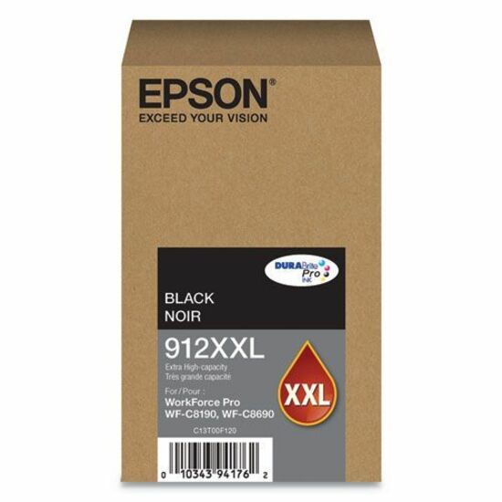 Epson DURABrite Pro 912XXL Original Extra High Yield Inkjet Ink Cartridge - Black Pack