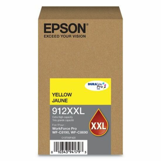 Epson DURABrite Pro 912XXL Original Extra High Yield Inkjet Ink Cartridge - Yellow Pack