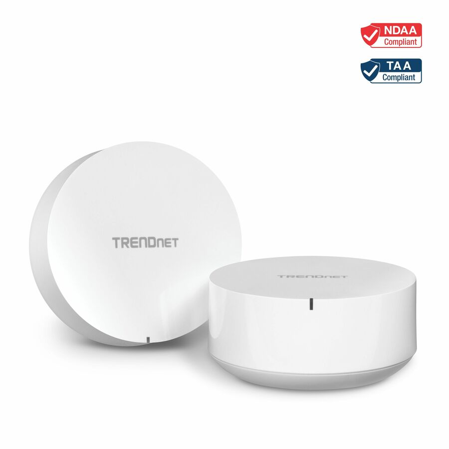 TRENDnet TEW-830MDR2K,2 x AC2200 WiFi Mesh Routers, App-Based Setup, Expanded Home WiFi(Up to 4,000 Sq Ft. Home),Supports 2.4Ghz/5G