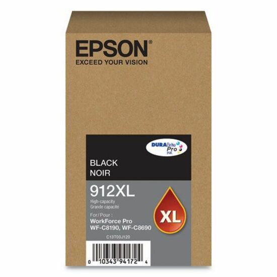 Epson DURABrite Pro 912XL Original High Yield Inkjet Ink Cartridge - Black Pack