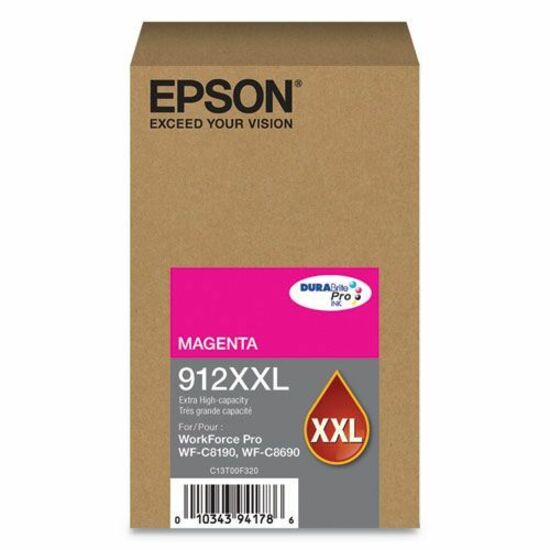 Epson DURABrite Pro 912XXL Original Extra High Yield Inkjet Ink Cartridge - Magenta Pack