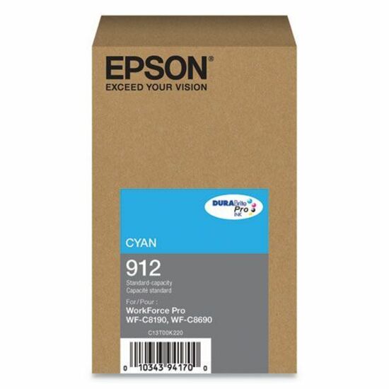 Epson DURABrite Pro 912 Original Standard Yield Inkjet Ink Cartridge - Cyan Pack