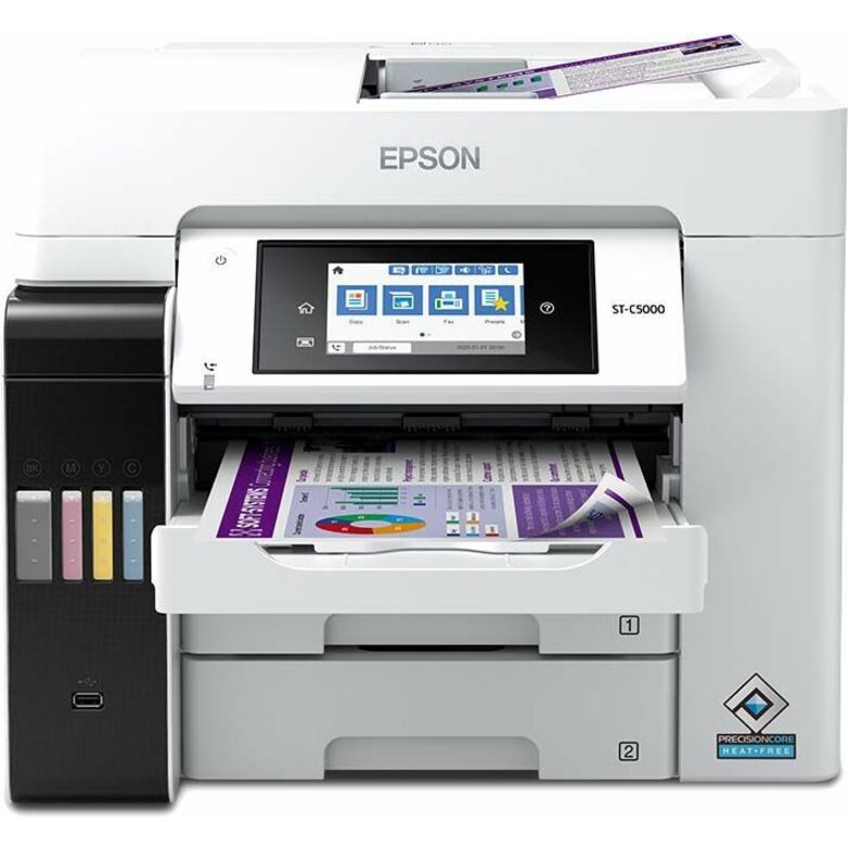 Epson WorkForce ST-C5000 Wireless Inkjet Multifunction Printer - Color